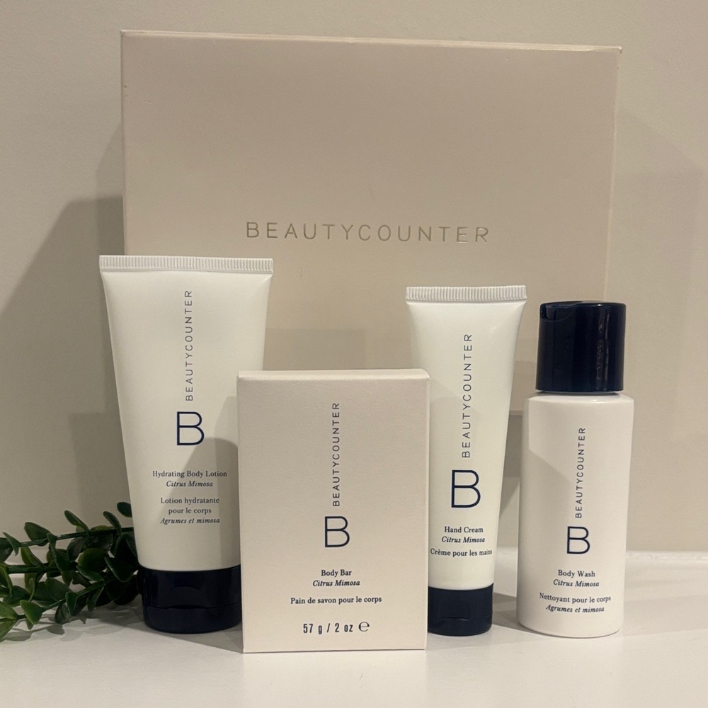 NWT BeautyCounter Travel Body Essentials Set - 4 pc